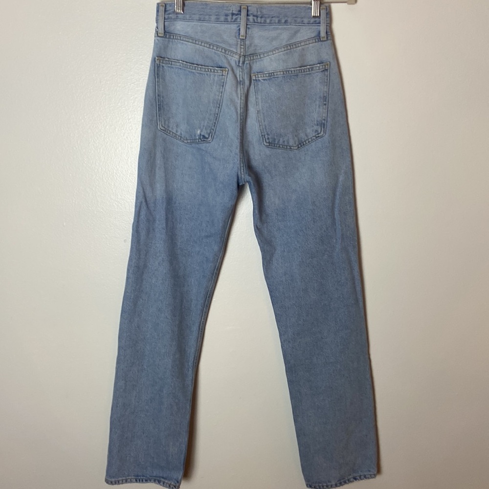 AGOLDE 90's Pinch Waist High Rise Straight Jeans in Backdrop Size 25 Dis… - Picture 9 of 13
